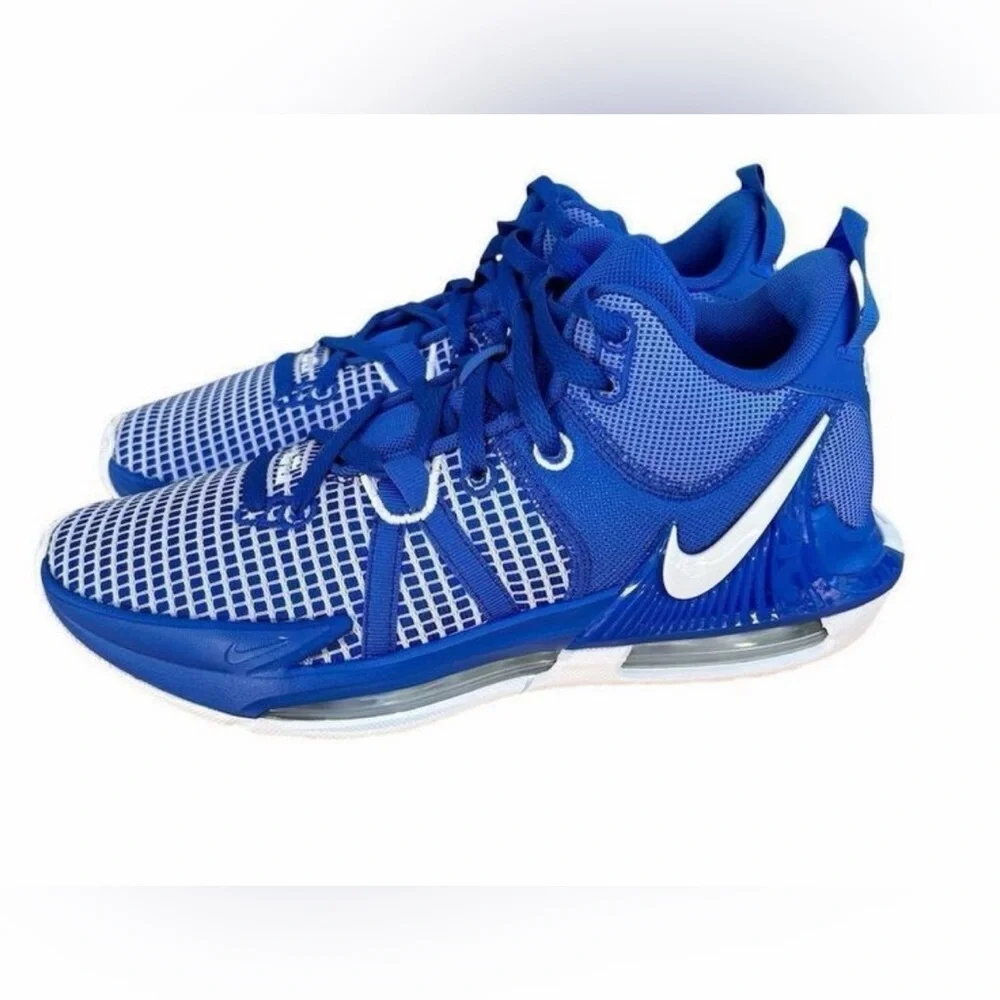 Men’s Nike LeBron Witness 7 basketball shoes in the Game Royal and White SZ 13 - Picture 1 of 6